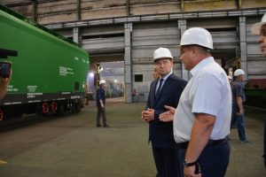 Дмитрий Тепин высоко оценил производственную мощность ОАО «Завод металлоконструкций»