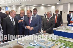 Президент Владимир Путин посетил новый саратовский международный аэропорт «Гагарин»