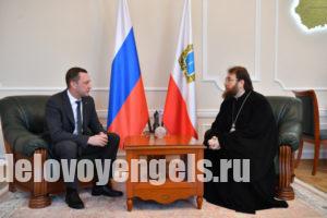 Роман Бусаргин поздравил с днем рождения митрополита Саратовского и Вольского Игнатия