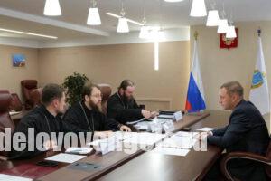 Роман Бусаргин поздравил митрополита Игнатия с 13-й годовщиной архиерейской хиротонии
