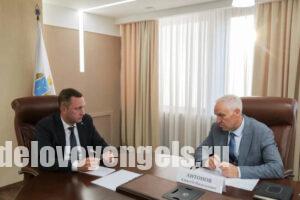  Роман Бусаргин провел встречу с и.о председателя Саратовской областной думы Алексеем Антоновым